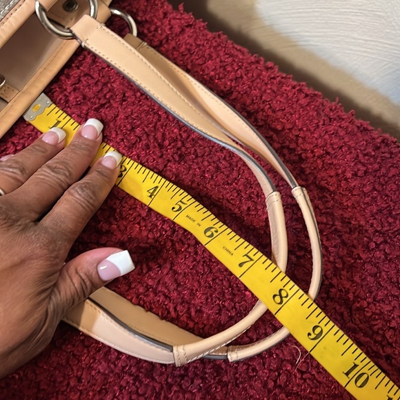 Coach silver & tan large tote bag with wristlet - Picture 10 of 17